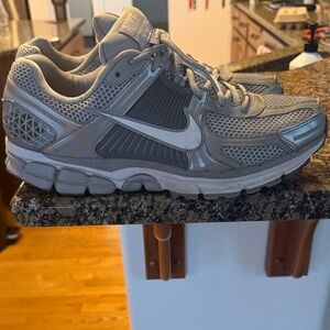 Nike Gray and White Running Shoes